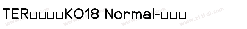 TER第三罗马KO18 Normal字体转换